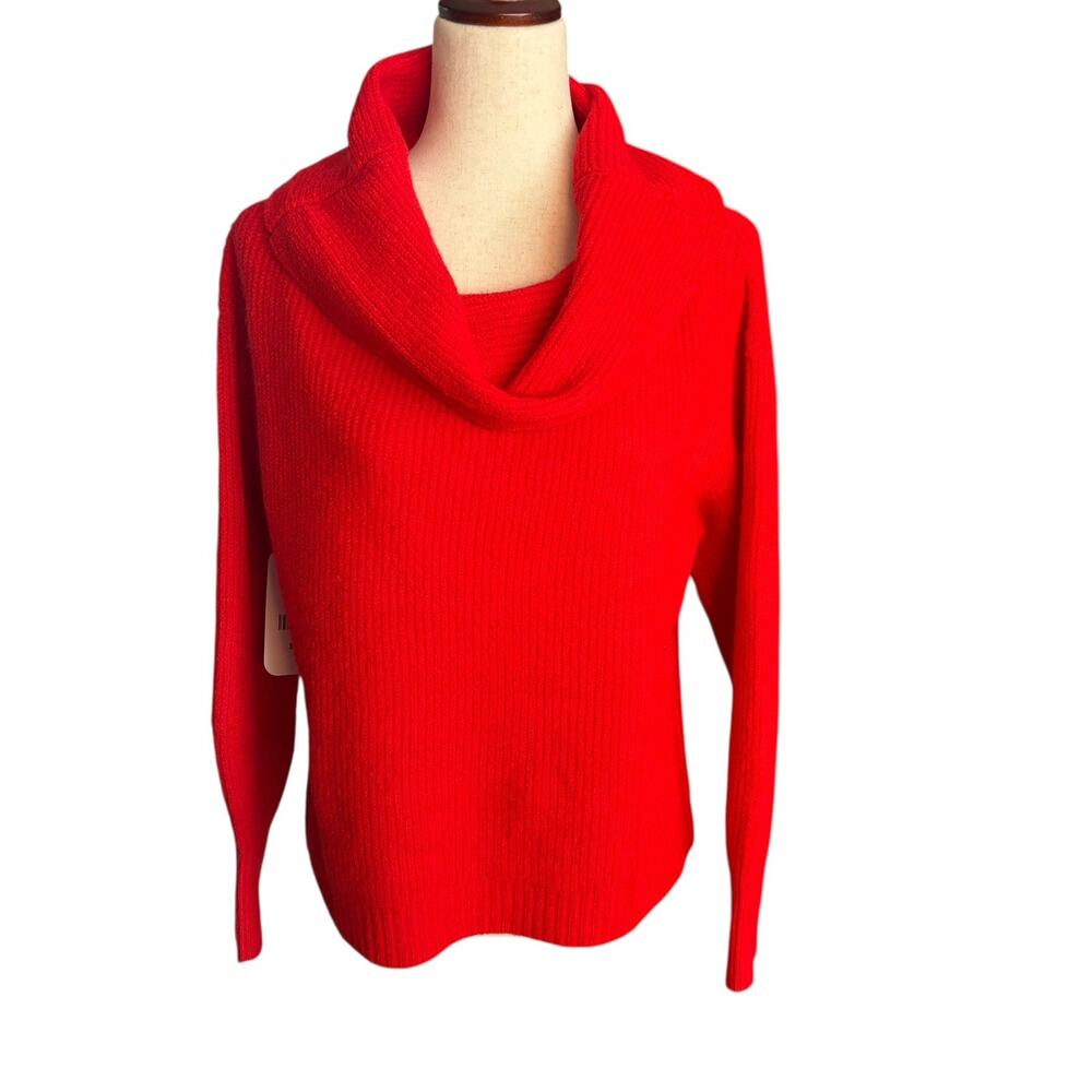 Timing Size Small Red Sweater Womens Cowl Neck New NWT